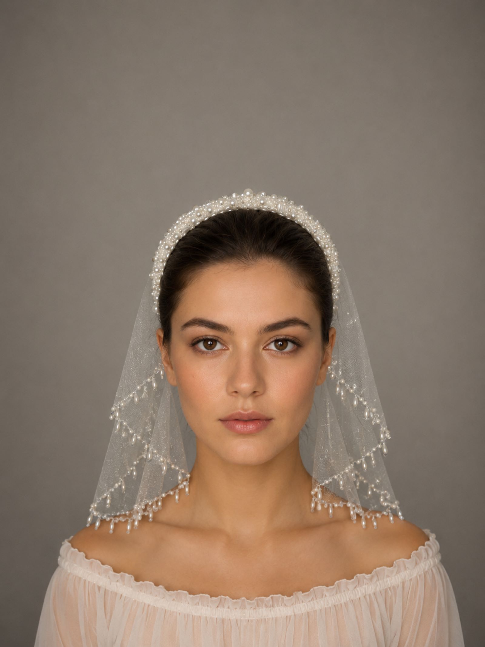 Lumina Veiled Headband - Görsel 2