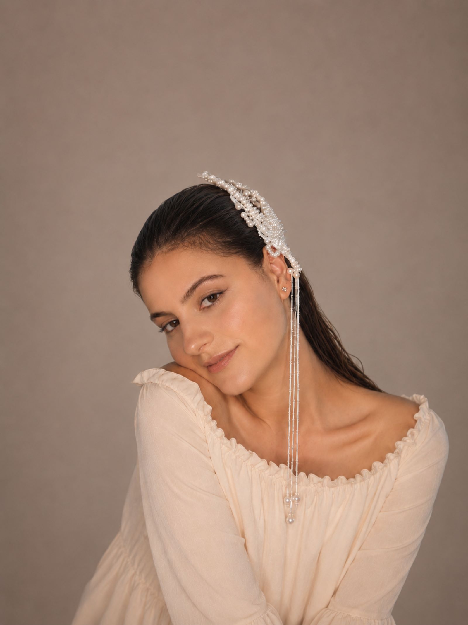 Peacock Reverie Headpiece - Görsel 2