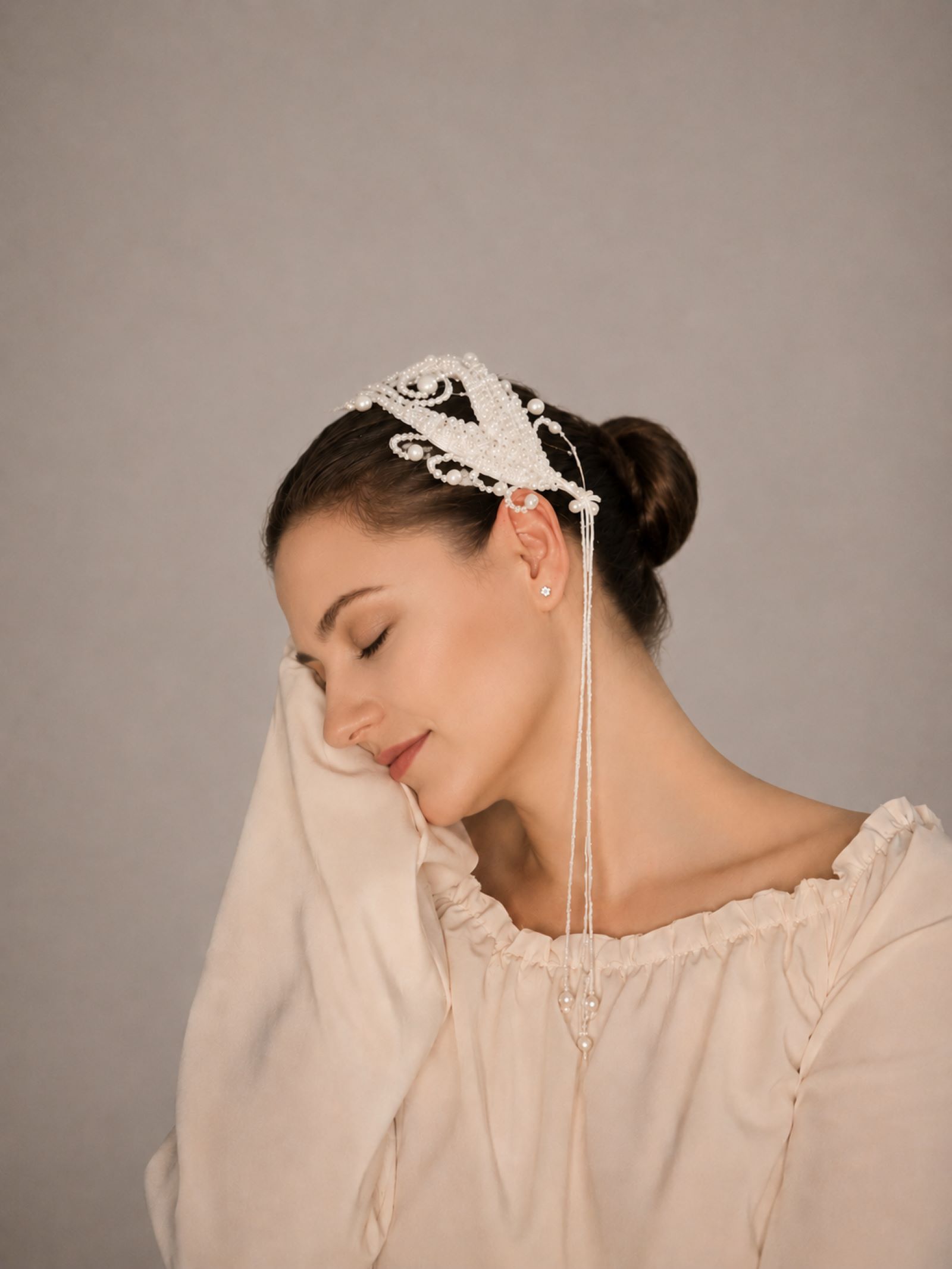 Peacock Reverie Headpiece - Görsel 3