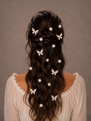 Pearl Flutter Hair Pins