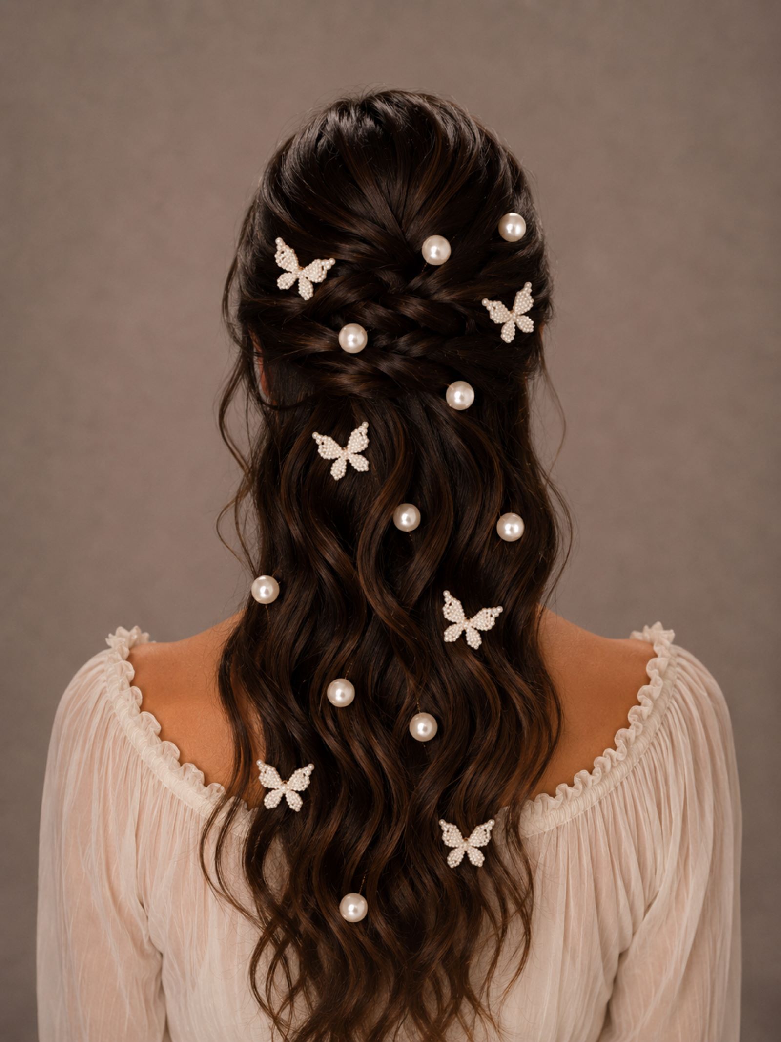 Pearl Flutter Hair Pins