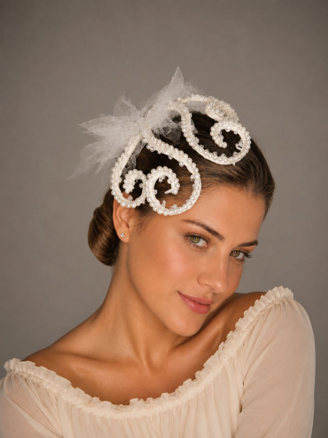 Sunflower Spiral Tendrils Headpiece