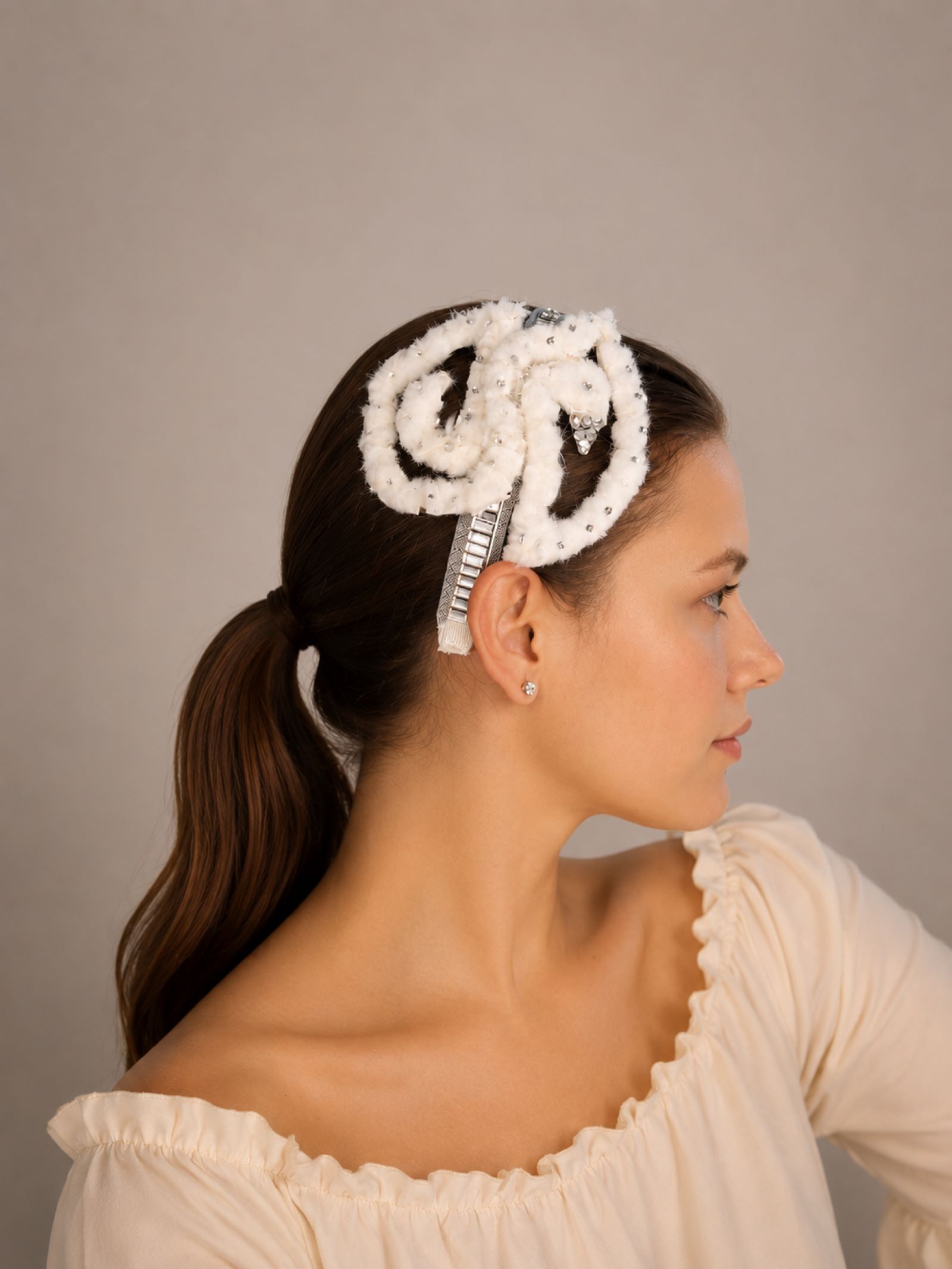Swan Gleam Headband - Görsel 2