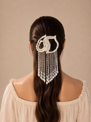 Swan Cascade Hair Comb